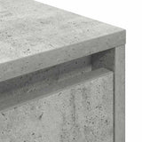 ZNTS Bedside Cabinet with LED Lights Concrete Grey 38x34x50 cm 861289