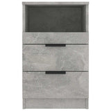 Bedside Cabinets 2 pcs Concrete Grey Engineered Wood 811241