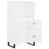 Highboard White 60x36x110 cm Engineered Wood 831492