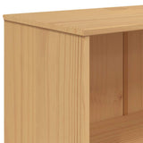 Bookcase 4-Tier OLDEN Grey and Brown Solid Wood Pine 358613