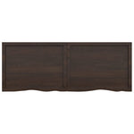 ZNTS Wall Shelf Dark Brown 160x60x cm Treated Solid Wood Oak 363835