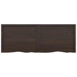 ZNTS Wall Shelf Dark Brown 160x60x cm Treated Solid Wood Oak 363835