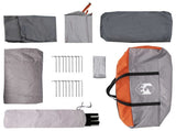 Tunnel Tent with Roof Grey and Orange 427 x 305 x 205 cm 42028671