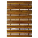 2 pcs Acacia Bath Mat 80 x 50 cm 271768