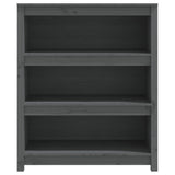 Book Cabinet Grey 80x35x97 cm Solid Wood Pine 821681