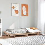 Bed Frame without Mattress 75x190 cm Small Single Solid Wood Pine 850683