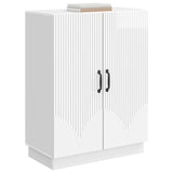 Sideboard High Gloss White 66 x 34.5 x 87 cm Engineered Wood 895279
