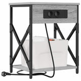 Bedside Cabinet 2 pcs Grey Sonoma 41 x 31 x 51 cm 859512