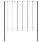 Garden Fence Grey 5.1 x 1.5 m Powder-coated steel 3334057