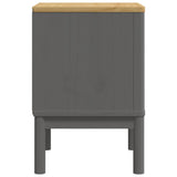 Bedside Cabinet FLORO Grey 45x39x57 cm Solid Wood Pine 374004
