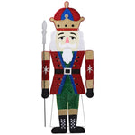ZNTS Lighted Nutcracker Christmas Yard Decorations, Pre-lit 2D Nutcracker Soldier with 162 LED Warm White 53991739