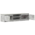 TV Cabinet Concrete Grey 140x40x35.5 cm Engineered Wood 800652