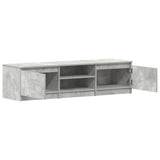TV Cabinet Concrete Grey 140x40x35.5 cm Engineered Wood 800652