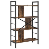 Bookshelf Smoked Oak 75 x 30 x 123.5 cm Engineered Wood 883966