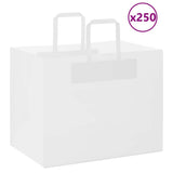Paper Bags 250 pcs with Handles White 32x22x24 cm 4101847