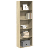 Bookcase Sonoma Oak 60x30x189 cm Engineered Wood 857919
