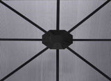 Gazebo with Curtains 300x300x265 cm Anthracite 48600