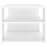 Coffee Table High Gloss White 100x50x40 cm Engineered Wood 806927