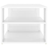 Coffee Table High Gloss White 100x50x40 cm Engineered Wood 806927