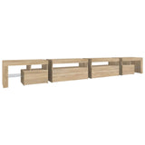 TV Cabinet with LED Lights Sonoma Oak 290x36.5x40 cm 3152804