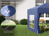 2 x 2 m Garden Pop Up Gazebo, Wedding Party Tent Marquee, Water Resistant Awning Canopy with T3398P310355