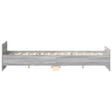 Bed Frame without Mattress Grey Sonoma 180x200 cm Super King 3203773