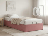 Electric Adjustable Bed Frame Pink 200 x 90 x 33.5 cm Steel 42037304
