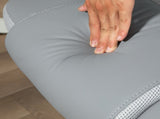 Faux Leather Office Chair - Grey T3398P329473
