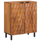 Sideboard Acacia Brown Finish 60 x 33 x 75 cm Solid Mango Wood 4017902