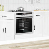 Oven Cabinet Kalmar High Gloss White Engineered Wood 853519
