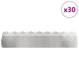 Lawn Edgings 30 pcs Silver 103 x 0.05 x 22 cm Stainless Steel 874779