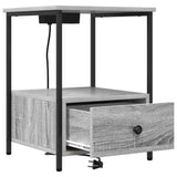 Bedside Cabinet with Drawer 2 pcs Grey Sonoma 42 x 41 x 56 cm 859437
