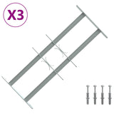 Security Grille for Windows with 2 Crossbars 3 pcs 430-740 mm 42031273