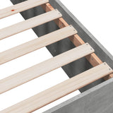 Bed Frame without Mattress Concrete Grey 150x200 cm 3280919