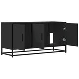 TV Cabinet Black 100x35x50 cm Engineered Wood and Metal 848829