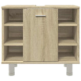 Bathroom Cabinet Sonoma Oak 60x32x53.5 cm Engineered Wood 856142