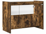 Bathroom under Sink Cabinet Smoked Oak 78.5 x 37.5 x 81 cm 890079