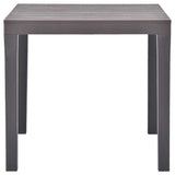 48785 Garden Table Mocca 78x78x72 cm Plastic