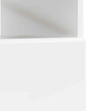 LED TV Cabinet High Gloss White Engineered Wood 897649