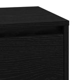 Bedside Cabinet Black Oak 39 x 34.5 x 65 cm Engineered wood 869627