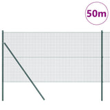 Ground Fix Welded Wire Fence 50 x 1 m PVC-Coated Steel 3351761