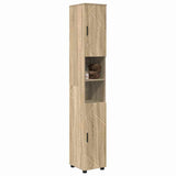 Bathroom Cabinet with Storage Sonoma Oak 30 x 35 x 192 cm 883336