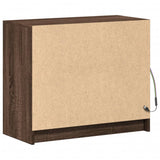 Sideboard with LED Brown Oak 72x34x61 cm Engineered Wood 852179