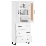 Highboard White 69.5x34x180 cm Engineered Wood 3199769