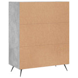 Sideboard Concrete Grey 69.5x34x90 cm Engineered Wood 828016