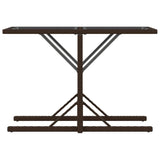 3 Piece Bistro Set with Cushions Brown Poly Rattan 365065