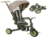 5 in 1 Kids Trike with Adjustable Toddler Tricycle with Push Handlebar, Adjustable T3398P378915