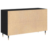 Sideboard Black Oak 100 x 36 x 60 cm Engineered Wood 862956