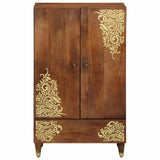 Highboard Brown 60 x 33 x 100 cm Solid Mango Wood 4018766