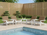Low Back Chair Cushion GEMERT 6 pcs 100% Polyester Taupe 946521